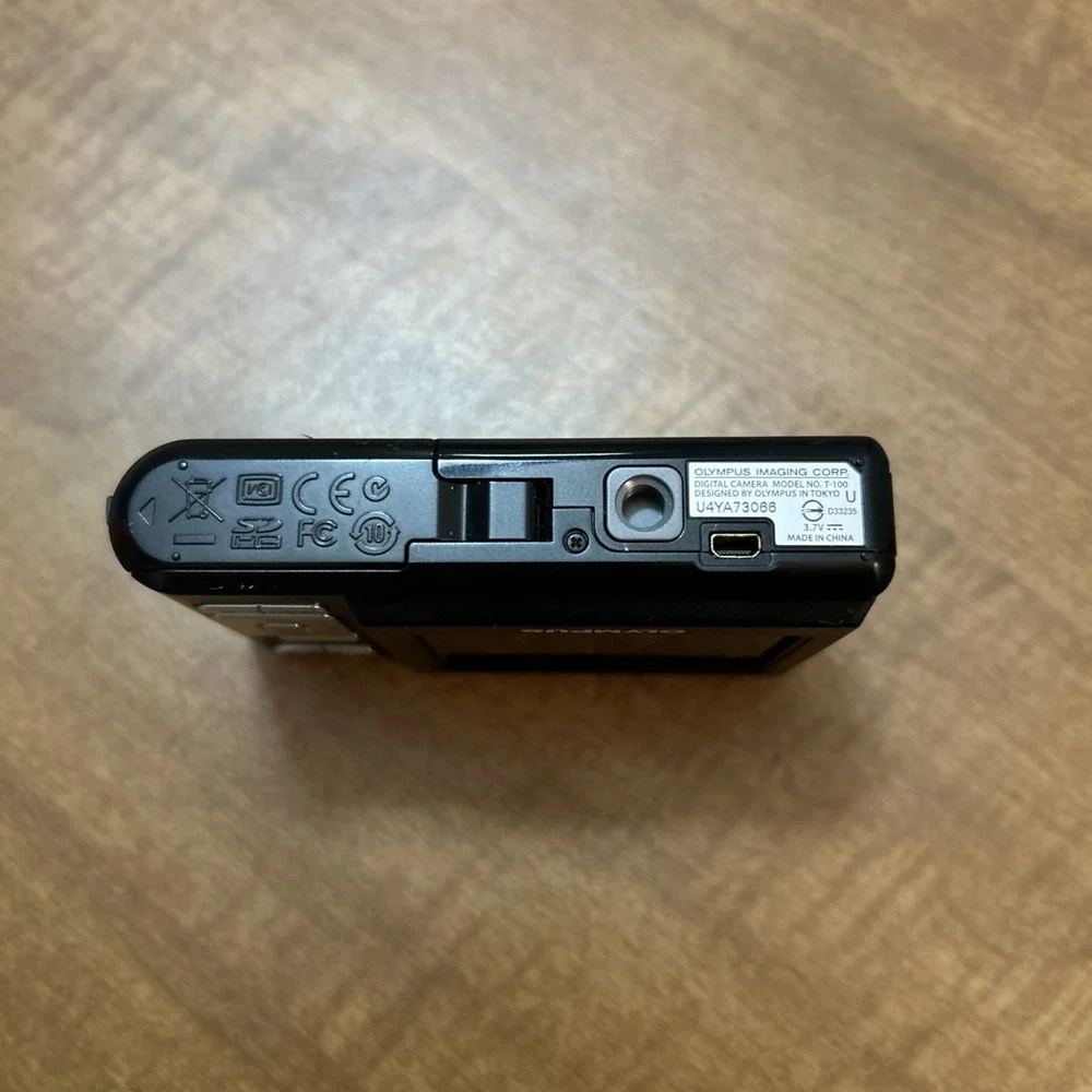 Olympus T-100 Digital Camera 12 Megapixel Black Tested Battery Include See Desc
